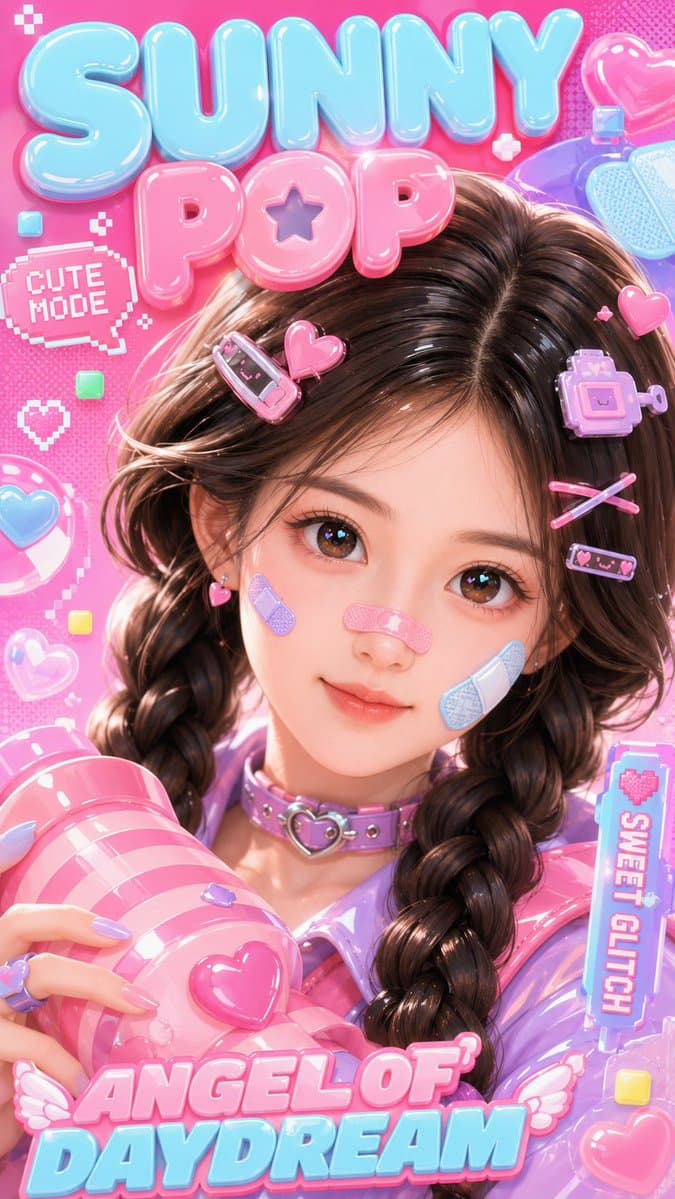 3D Kawaii Y2K Portrait Conversion