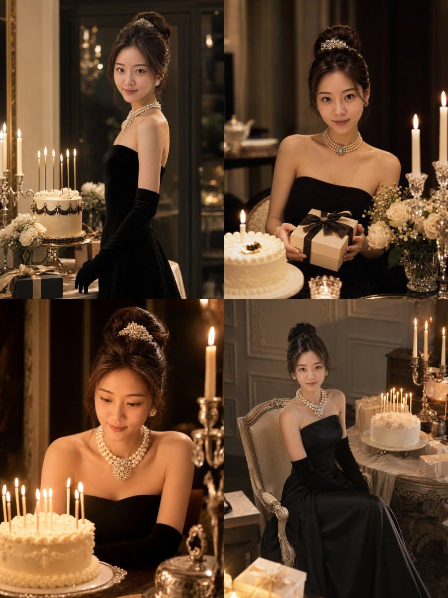 Audrey Hepburn Style Birthday Photoshoot