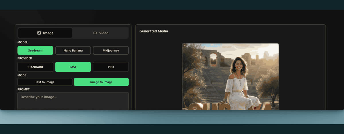 X sourced Seedream UI screenshot used as market evidence for image generator workflow review