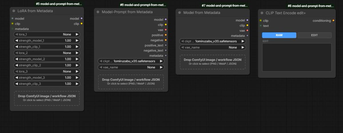 X sourced ComfyUI metadata node preview used for Stable Diffusion NSFW workflow planning